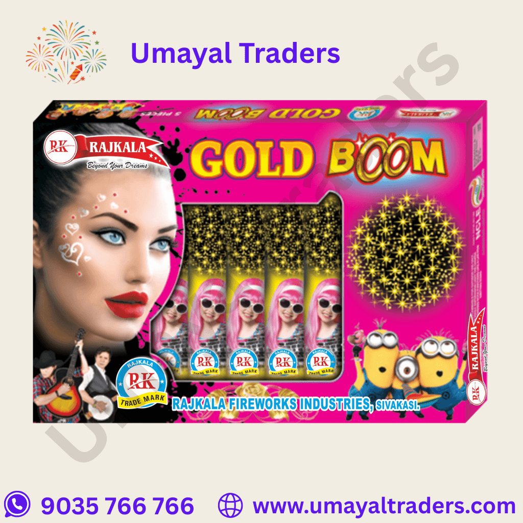Raj kala Gold Boom Flash With Gold Glittering