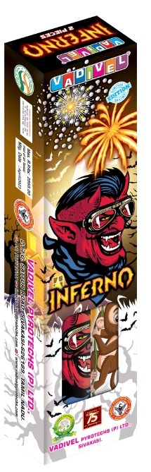 Inferno – Premium Aerial Shells (2 Pcs/Box) | Vadivel Fireworks | Umayal Traders