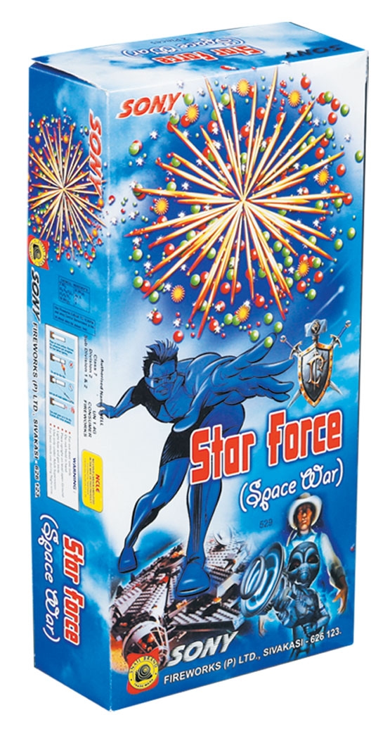 Star Force (Space War) – 2-Piece Galactic Battle Crackers | Sony Fireworks | Umayal Traders