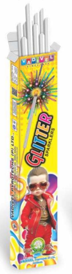 10 Cm Glittering Sparklers – 50 PCS Box | Vadivel Fireworks | Umayal Traders