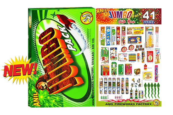 JUMBO Gift Box – 41 Eco-Friendly Fireworks | Anil Fireworks, Sivakasi