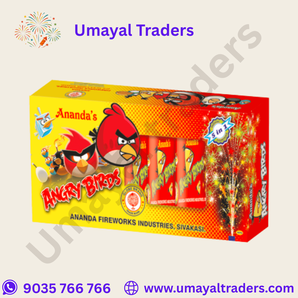 Ananda Angry Birds  (5 in 1 Multicolor) thumbnail