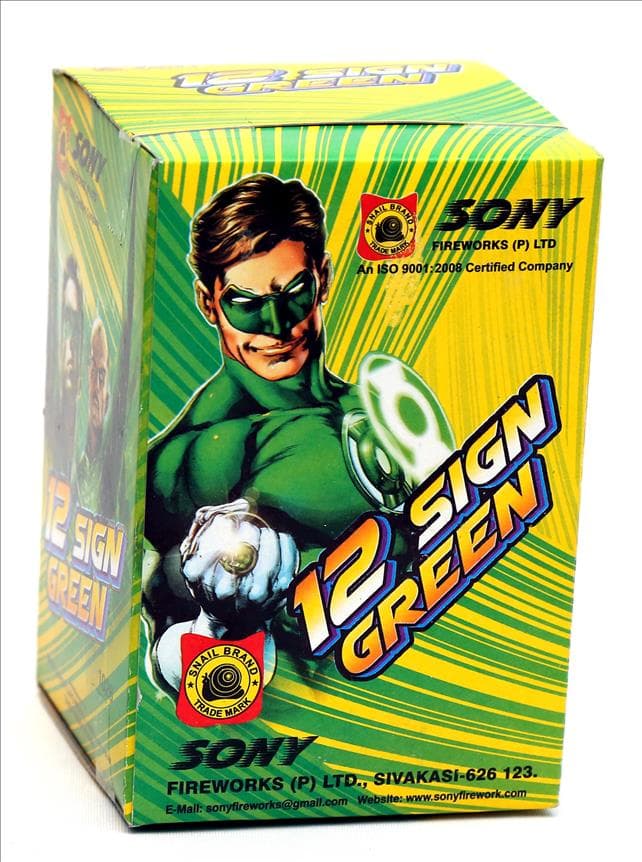 12 Sign Green – Vibrant 12 Shot Repeating Shooter | Sony Fireworks | Umayal Traders