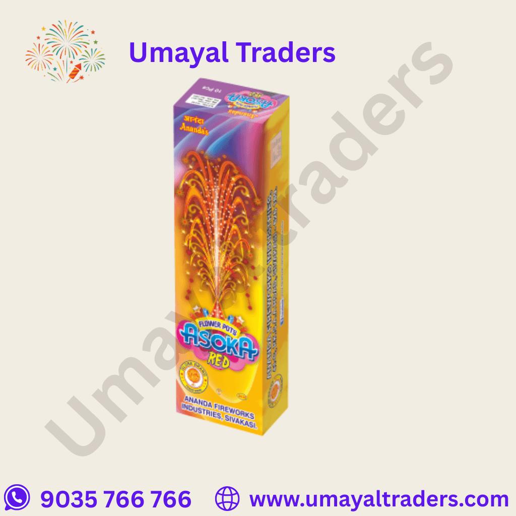 Ananda Red Flower Pots Ashoka
