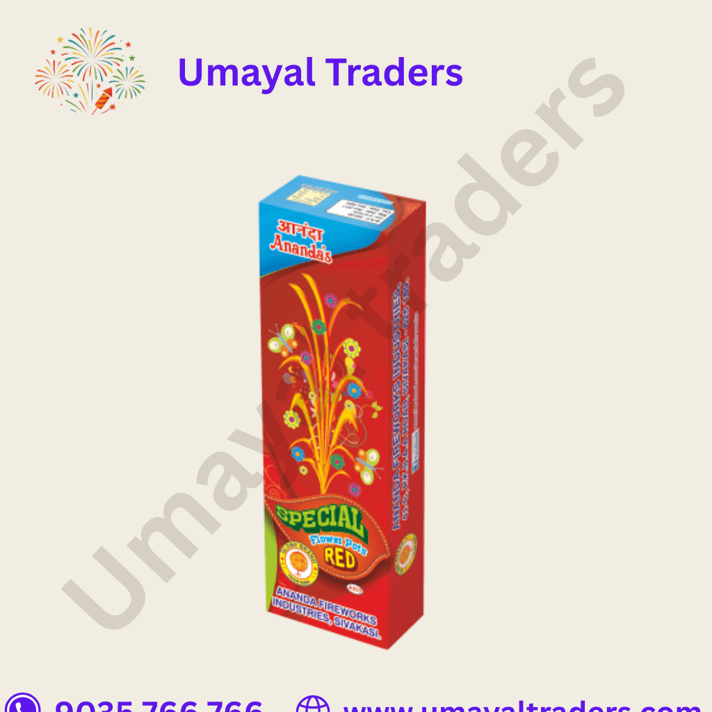 Ananda Red Flower Pots Special