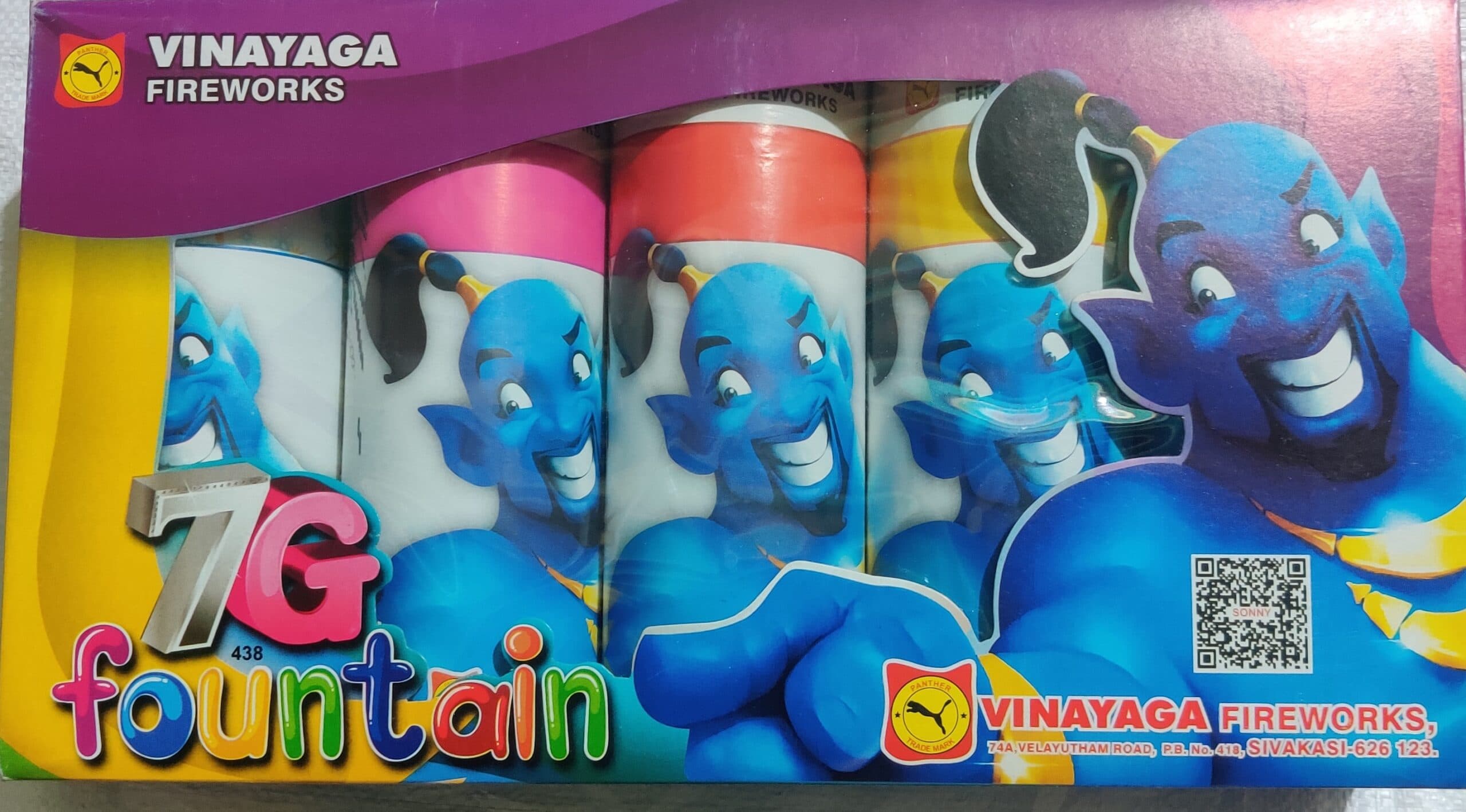 7G Assorted Fountain (5 Piece) – 5 Unique Effects. 1 Glorious Box | Sony Fireworks | Umayal Traders