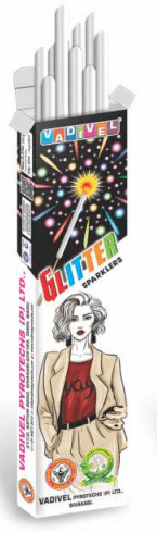 7 cm Glittering Sparklers – Vadivel Fireworks | 100 pcs/Box | Umayal Traders