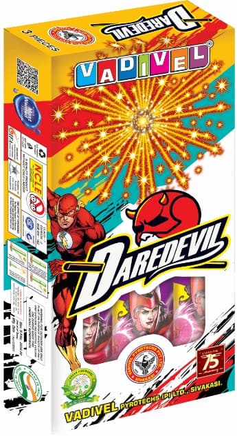 Daredevil – 1.75" Aerial Shells (3 PCS/Box) | Vadivel Fireworks | Umayal Traders