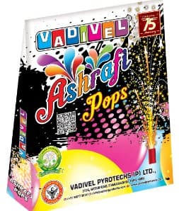 Asrafi Pops (5 Pcs/Box) – Fancy Fountain Crackers | Vadivel Fireworks | Umayal Traders