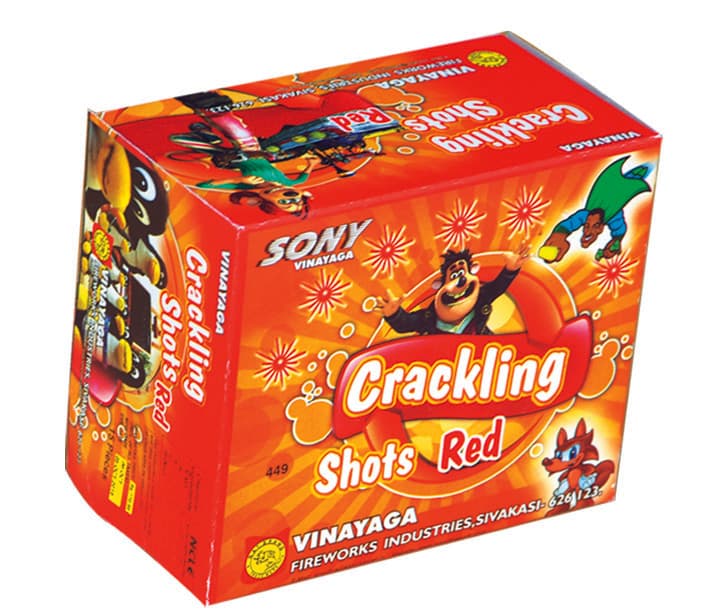 Crackling Shot Red (5 Piece) – Mini Aerial Marvels | Sony Fireworks | Umayal Traders