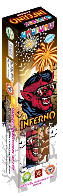 Inferno – Premium Aerial Shells (2 PCS/BOX) | Vadivel Fireworks | Umayal Traders