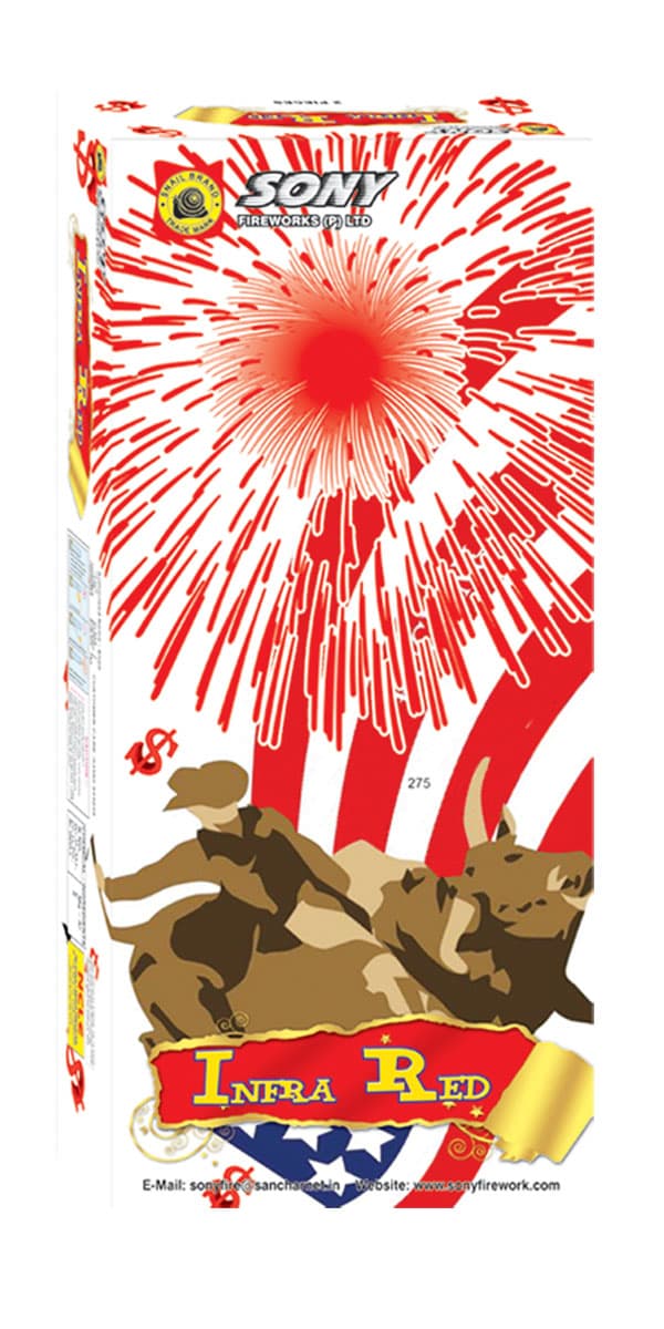 Infra Red (2 Pieces) – Intense Flame Burst In Fiery Red | Sony Fireworks | Umayal Traders