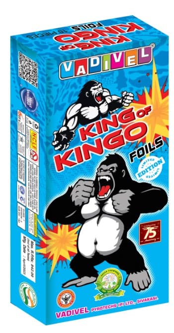 King of Kingo Foils (Micro Cord Fuse) – 10 PCS/BOX | Supreme Ground Spinners from Umayal Traders