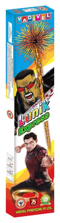 Lunik Express – 10 PCS/BOX | High-Action Ground Spinner Crackers by Umayal Traders