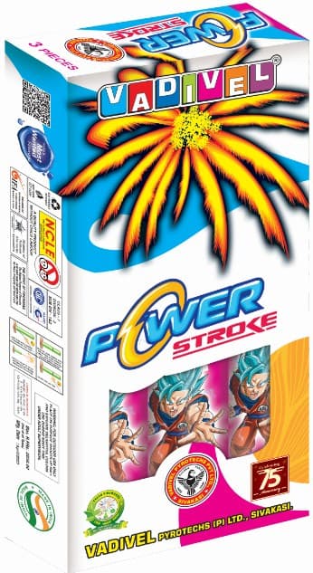 Power Stroke – 1.75" Aerial Shells (3 PCS/Box) | Vadivel Fireworks | Umayal Traders