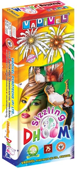 Sizzling Dhoom – Premium 4" Aerial Shells (2 PCS/Box) | Vadivel Fireworks | Umayal Traders