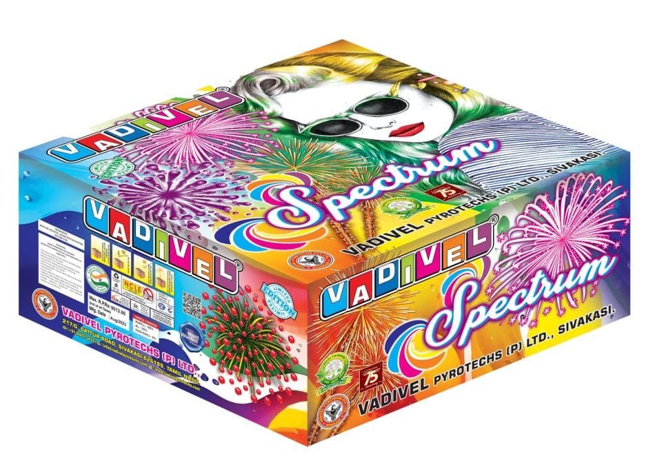 Spectrum 60 – 20mm Multi Aerial Shots | Vadivel Fireworks | Umayal Traders