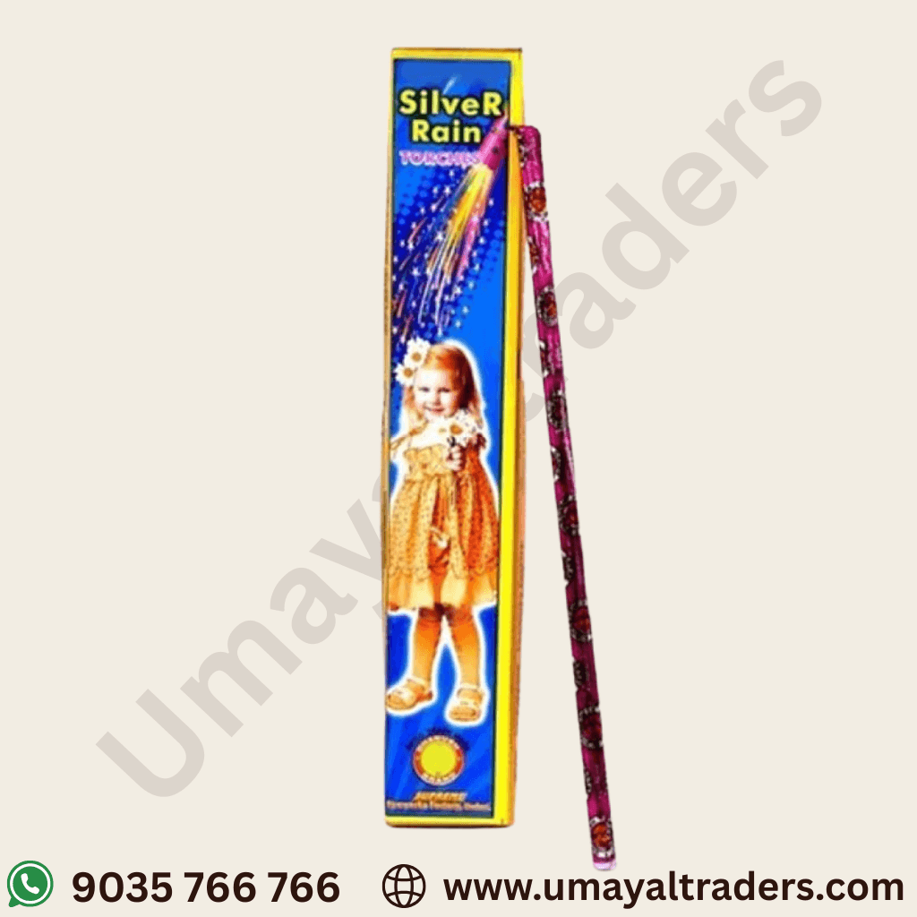 10" Pencil Silver Rain ( 10pcs/box )