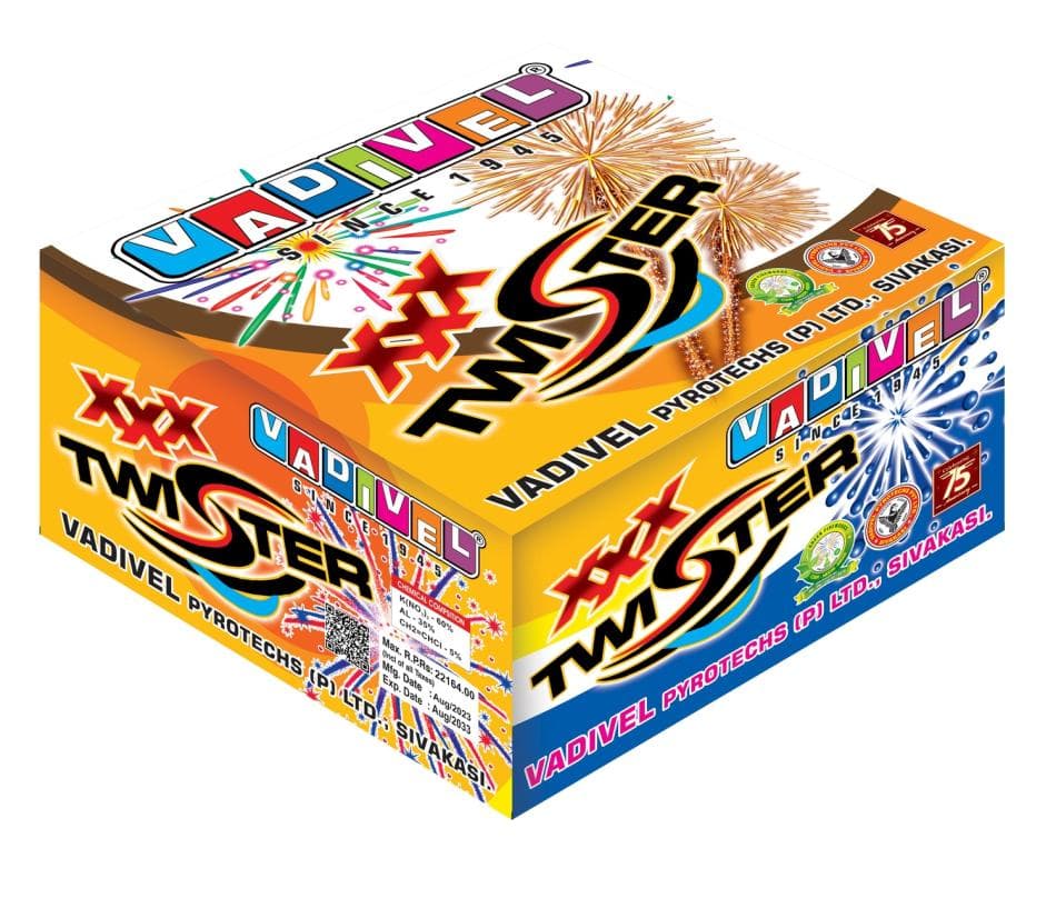 Xxx Twister – Multi Aerial Shots (17mm) | Vadivel Fireworks | Umayal Traders