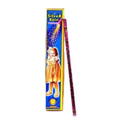 12" Pencil Silver Rain ( 10pcs/box )
