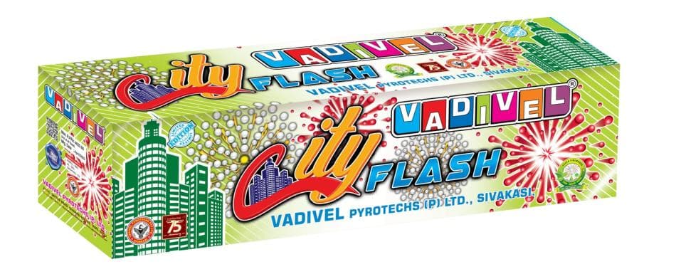 City Flash – Multi Aerial Shots (20mm) | Vadivel Fireworks | Umayal Traders
